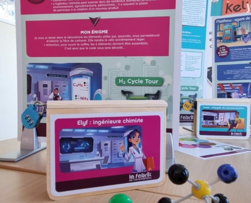 escape game pour la fabrik de l'orientation pour découvrir les métiers en tension autour du vélo à hydrogène